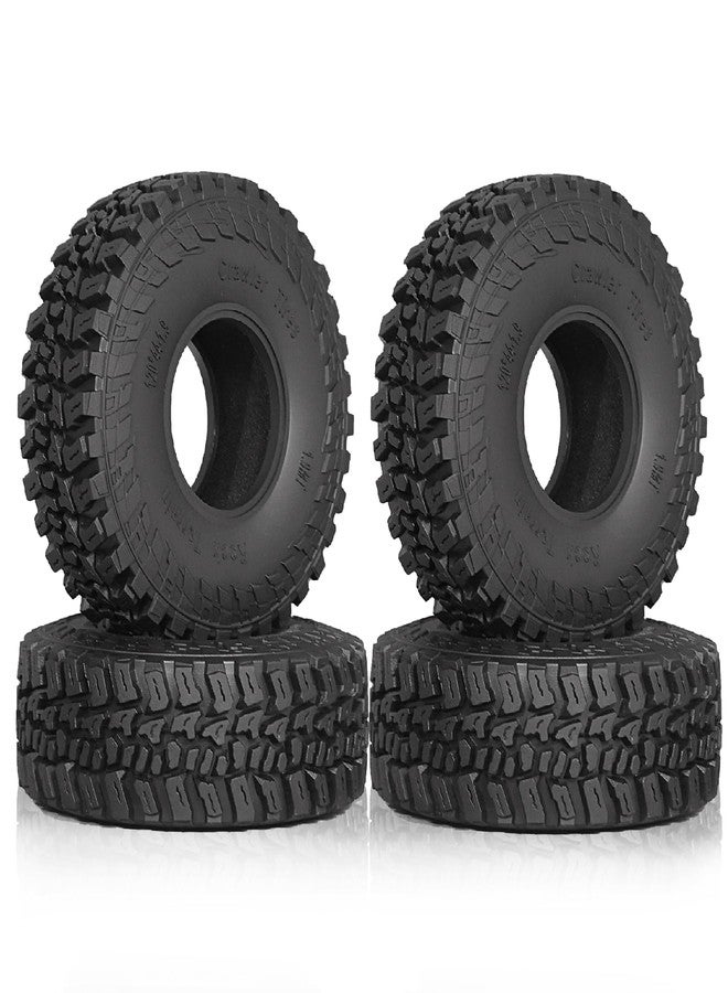 Dantenron 1.9 Crawler Tires OD 4.72" 1/10 RC Rubber Mud Tires 1.9" Tyre For 1:10 Crawler Car Axial SCX10 90046 Redcat Gen8 RC4WD D90 TF2 MST Fit 1.9 inch Beadlock Wheel Rims - Image 1